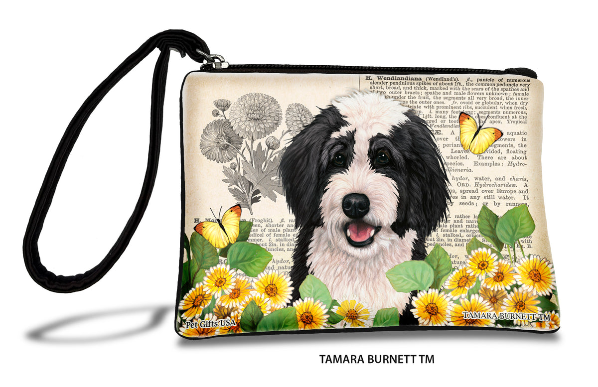 Bernedoodle Black And White Zippees Pet Pouch