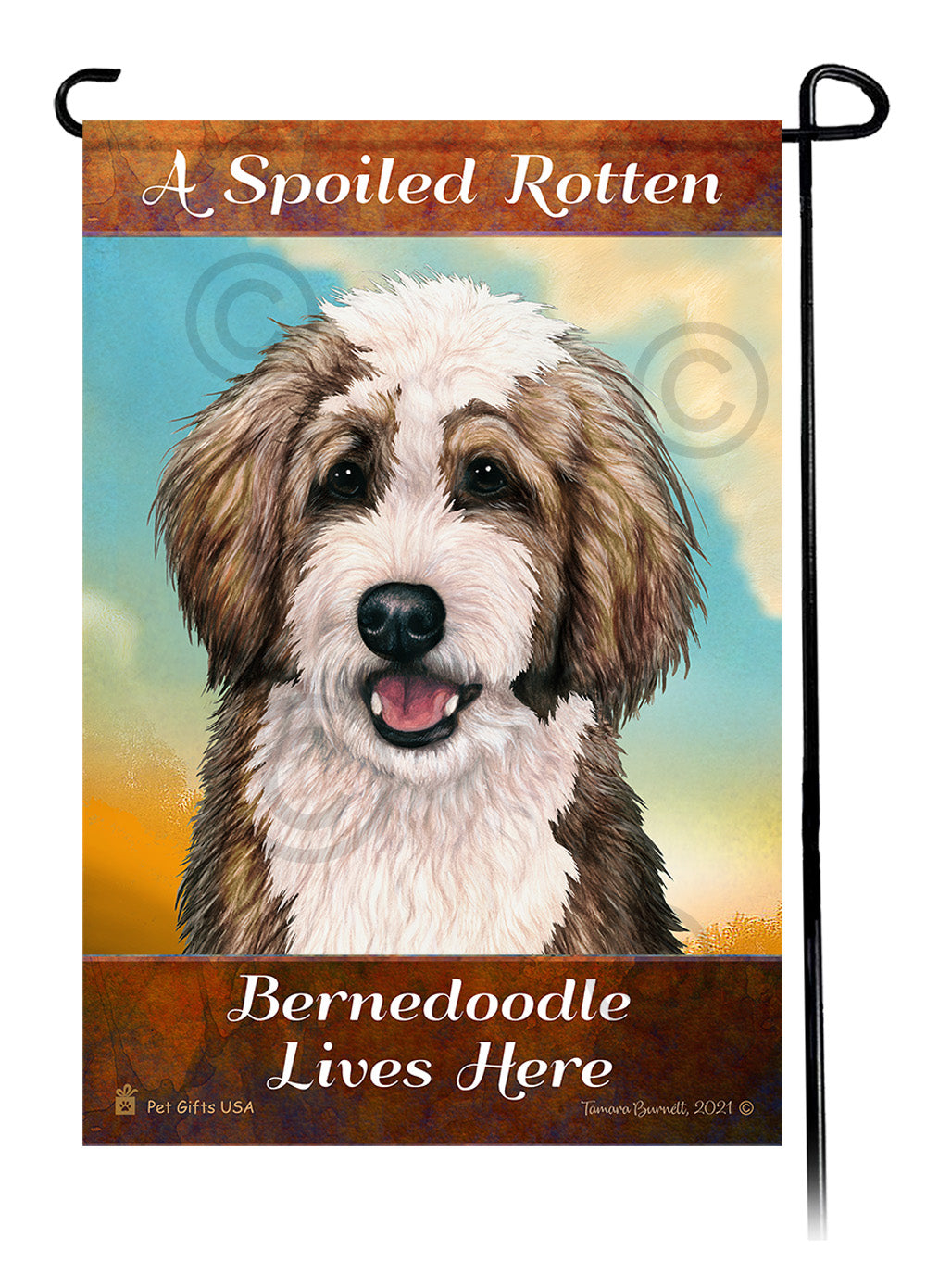 Goldendoodle Spoiled Rotten - Garden Flag