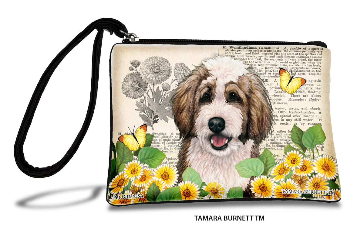 Bernedoodle Sable And White Zippees Pet Pouch