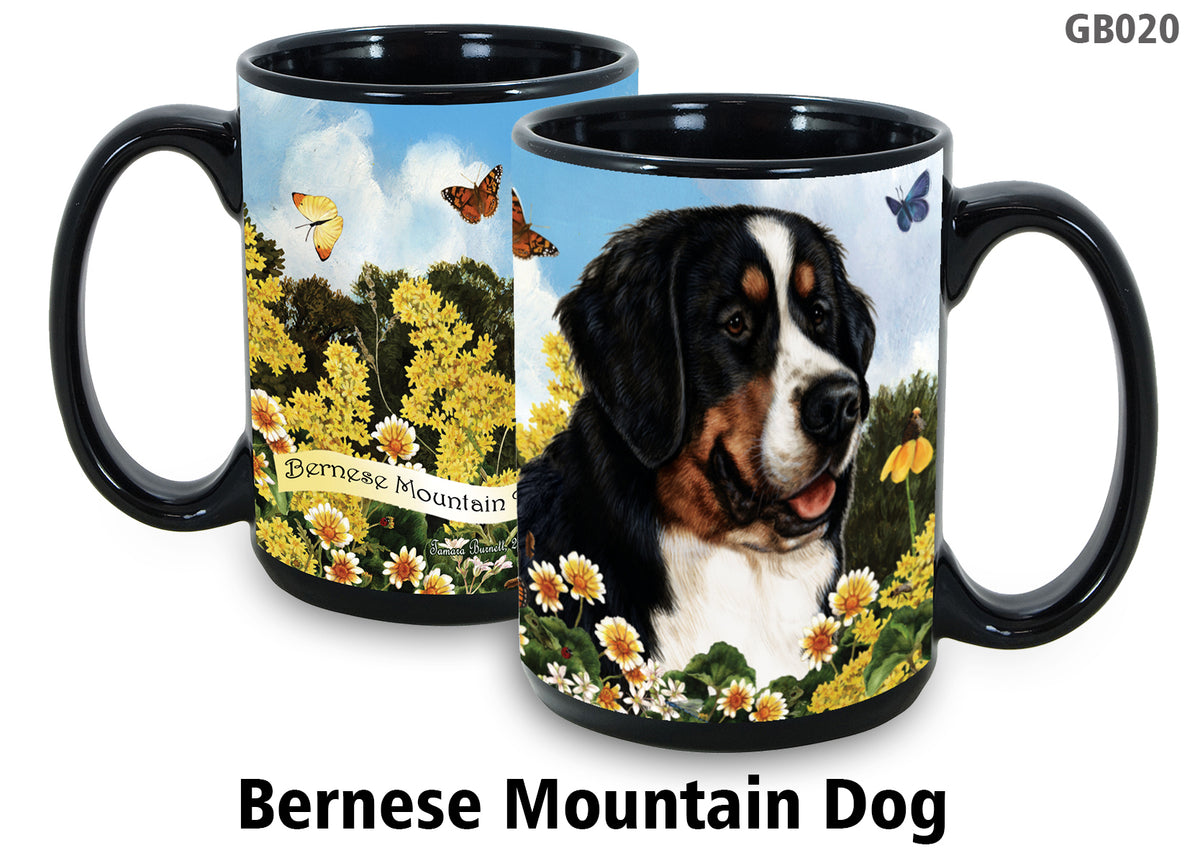 Bernese Mountain Dog - Garden Party Fun Mug 15 oz