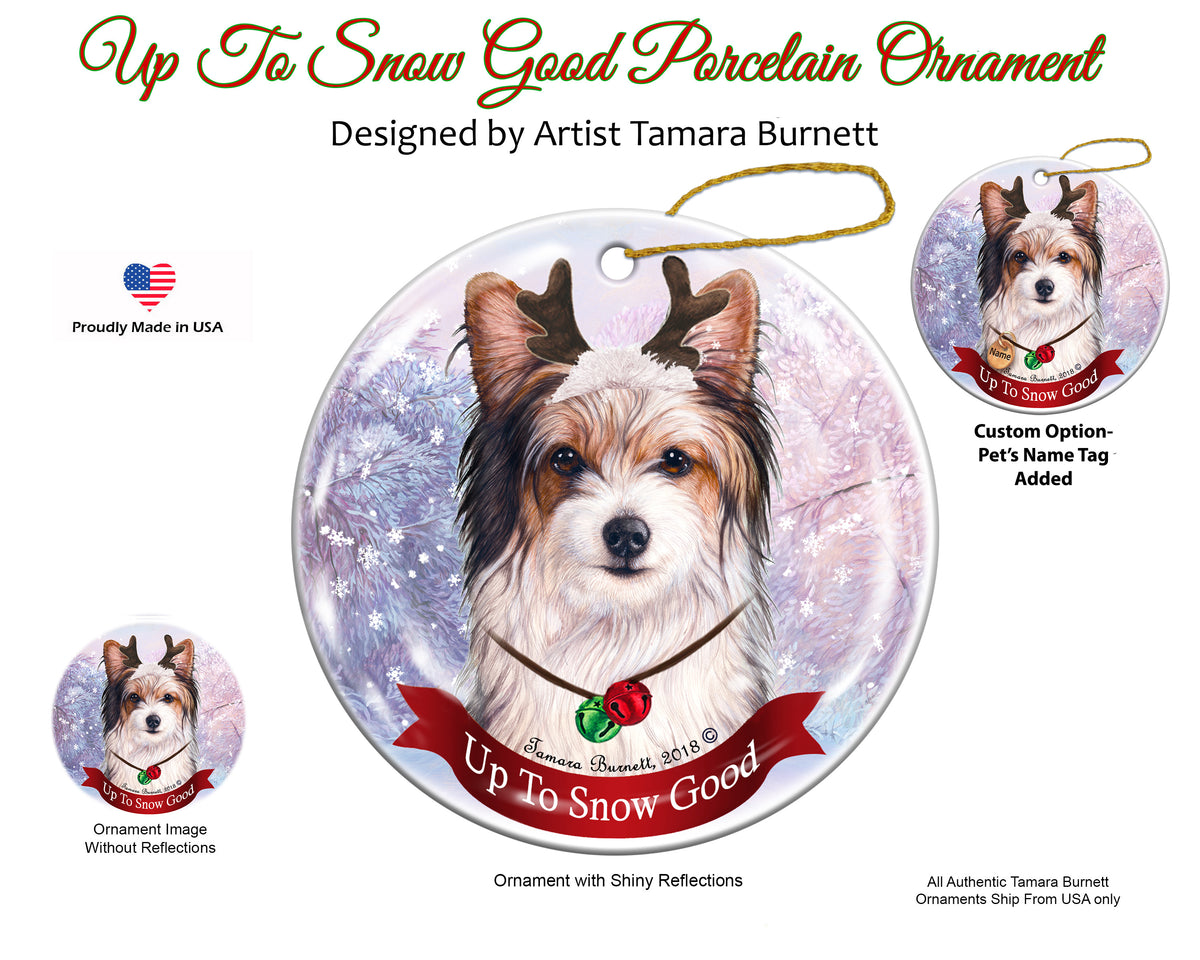 Biewer Terrier - Up To Snow Good Ornament