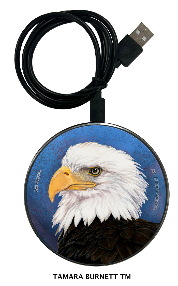 Bald Eagle Zoomies Wireless Charger