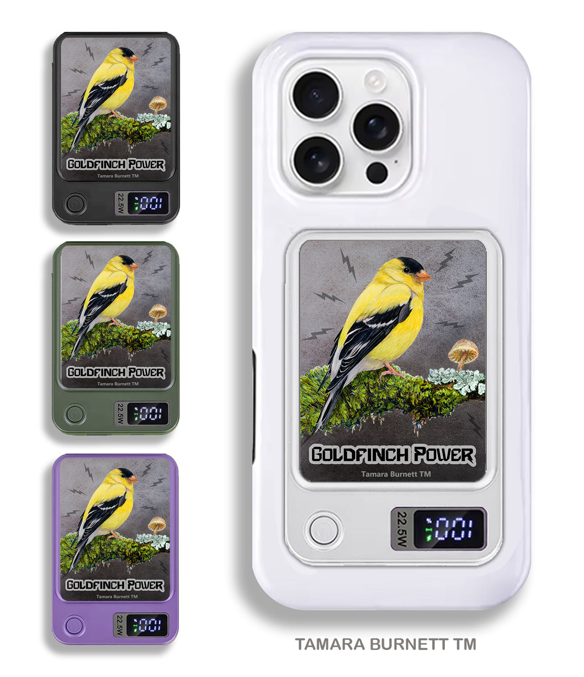 American Goldfinch Phone Bank Wireless Charger