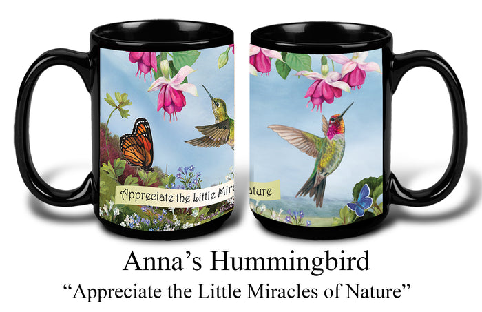 Anna's Hummingbird - Garden Party Fun Mug 15 oz