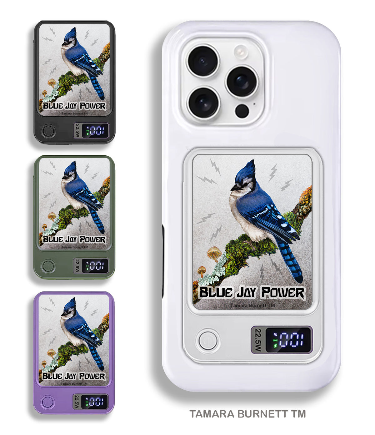 Eastern Blue Jay Phone Bank Wireless Charger