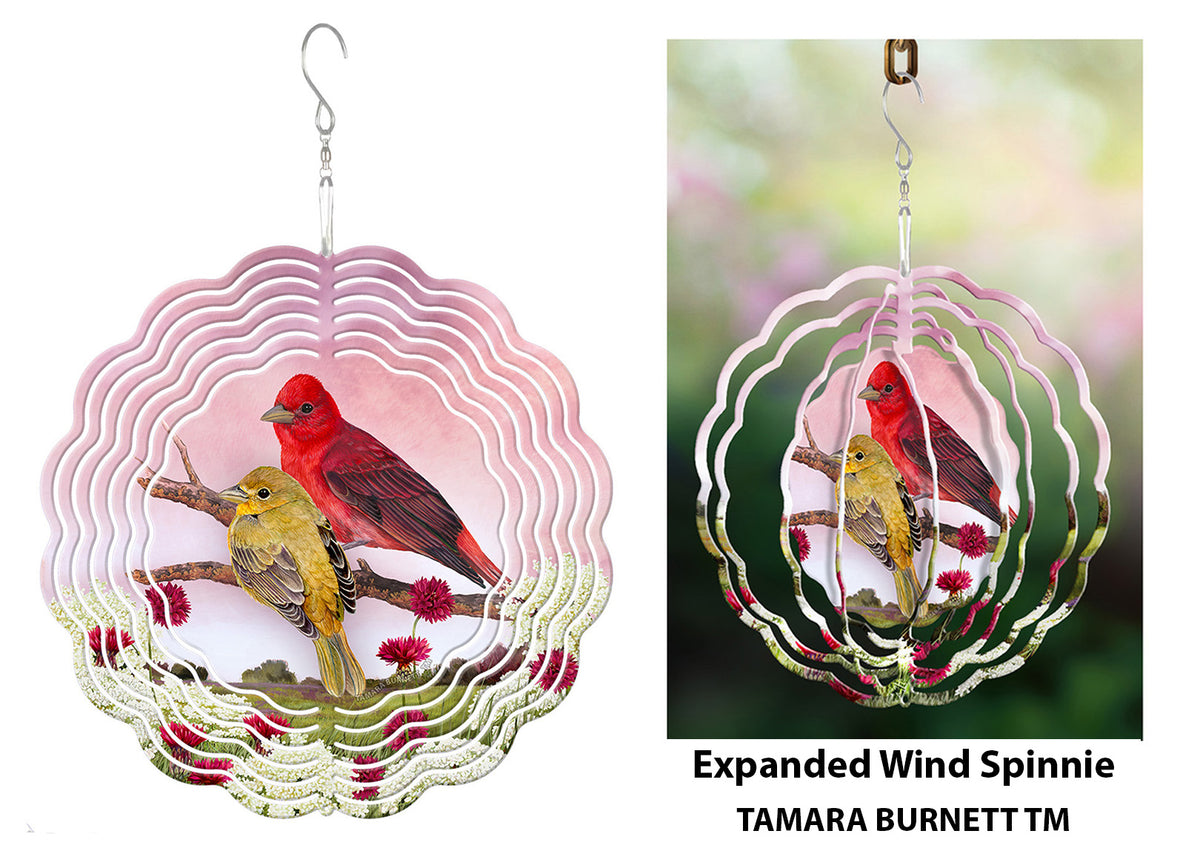 Summer Tanager Wind Spinner