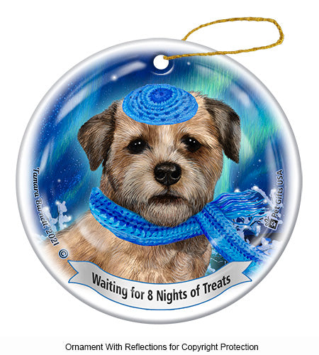 Border Terrier Hanukkah Ornament