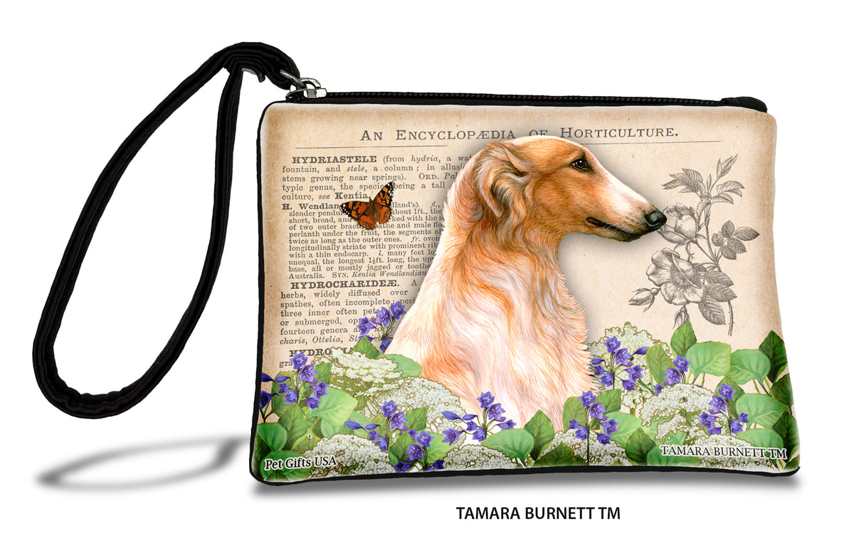Borzoi Orange And White Zippees Pet Pouch