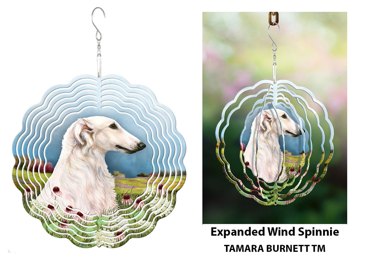 Borzoi White Wind Spinner