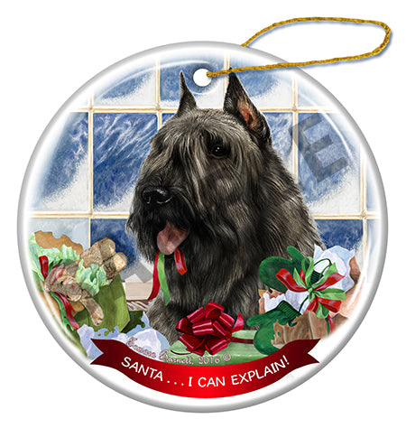 Bouvier des Flandres Grey Ornament