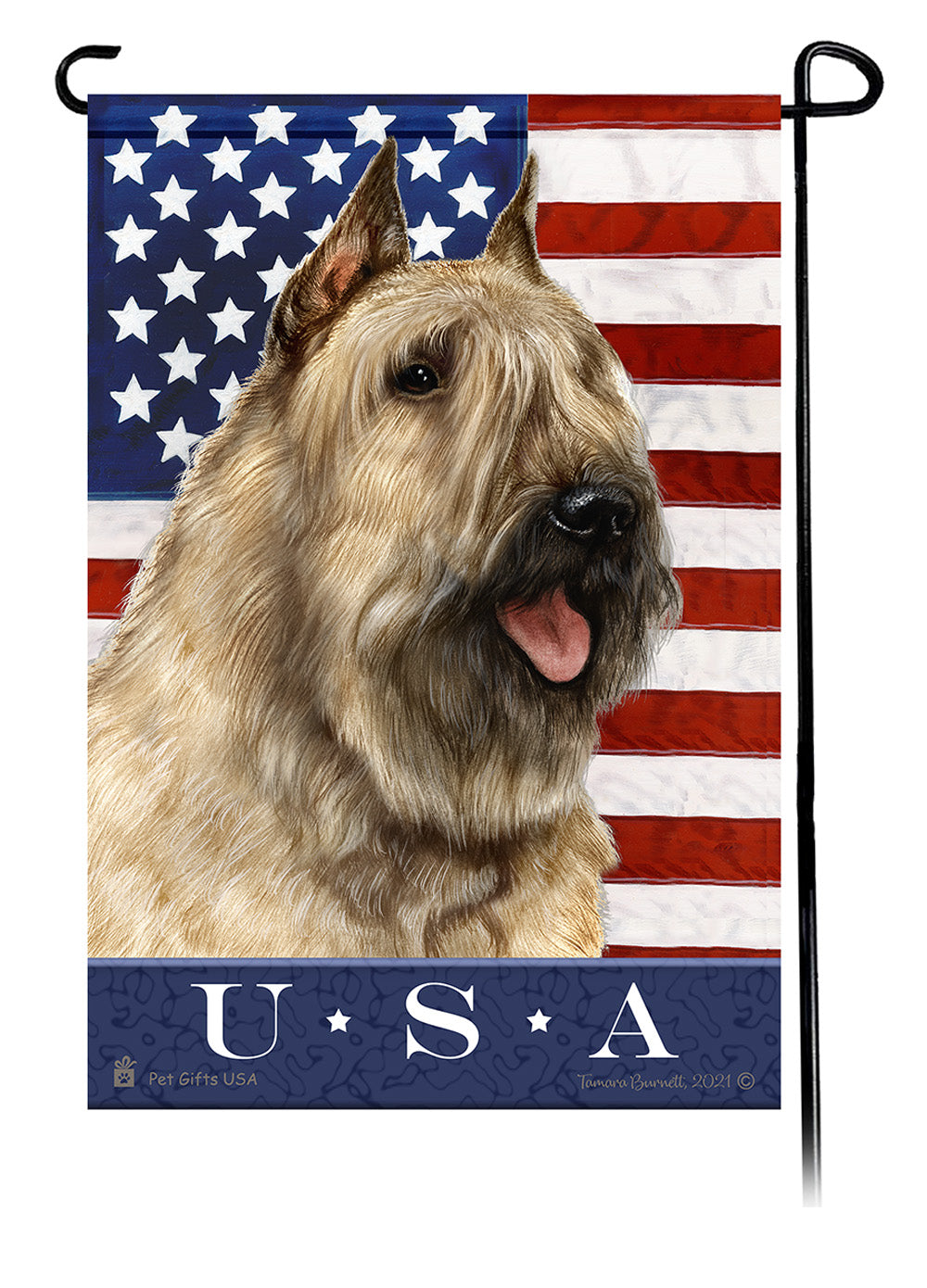 Bouvier des Flandres True Blue - Garden Flag