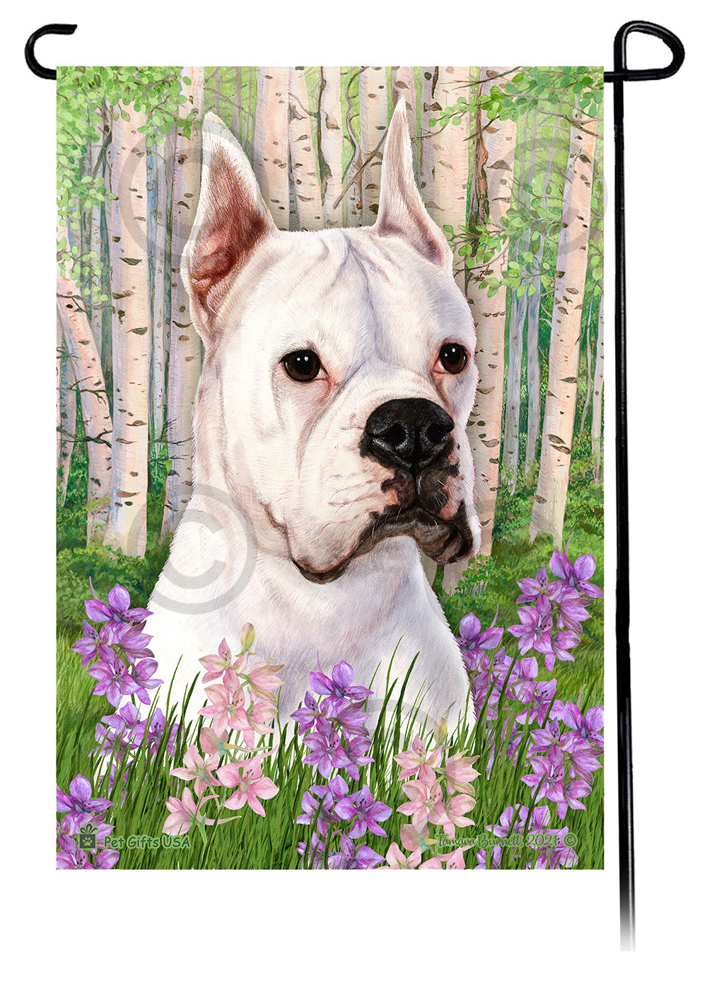 Boxer Spring Flowers - Garden Flag