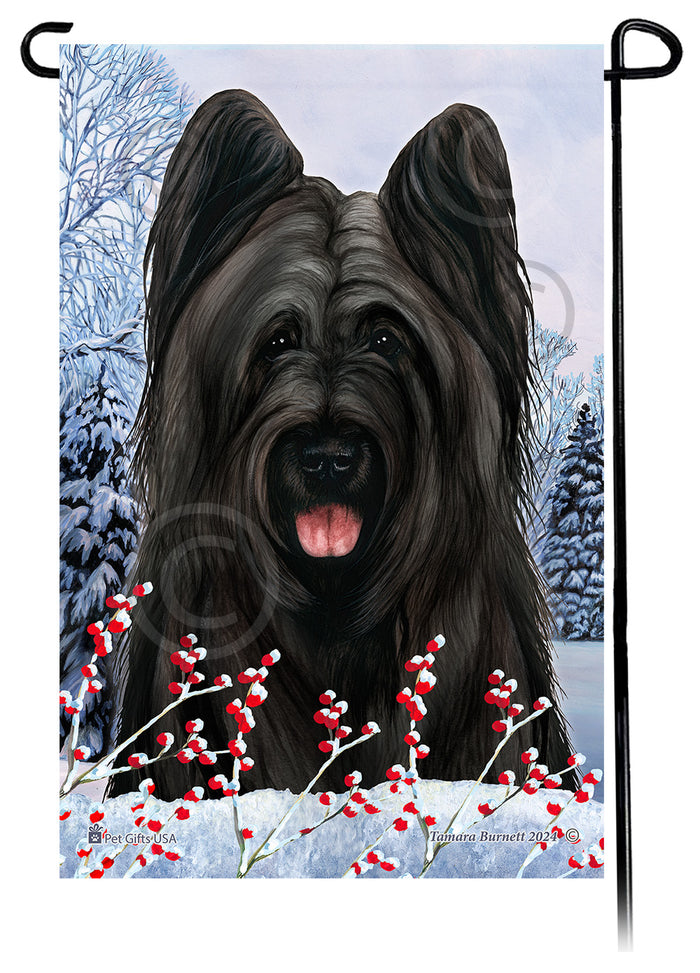 Briard Winterberries Garden Flags