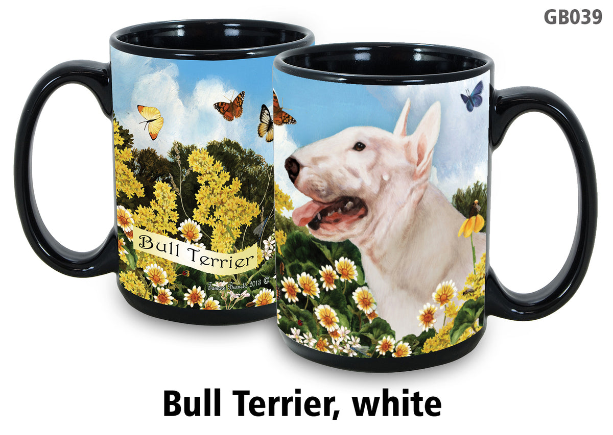 Bull Terrier White - Garden Party Fun Mug 15 oz