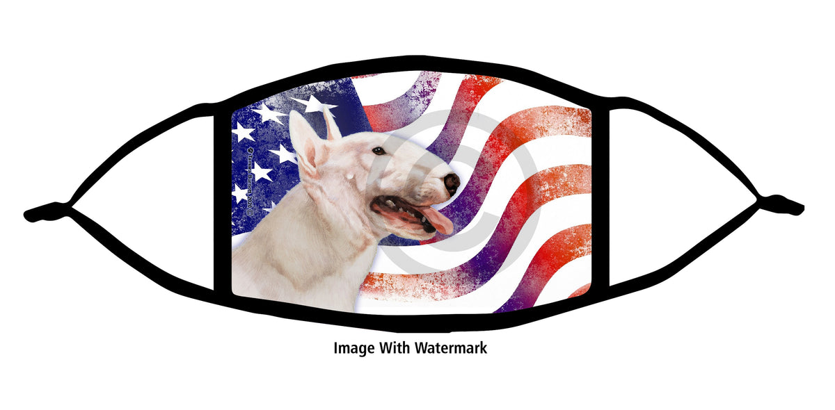 Bull Terrier (White) Face Mask