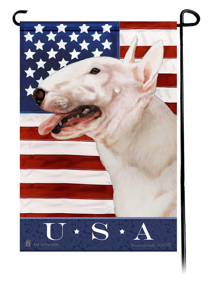 Bull Terrier True Blue Garden Flags