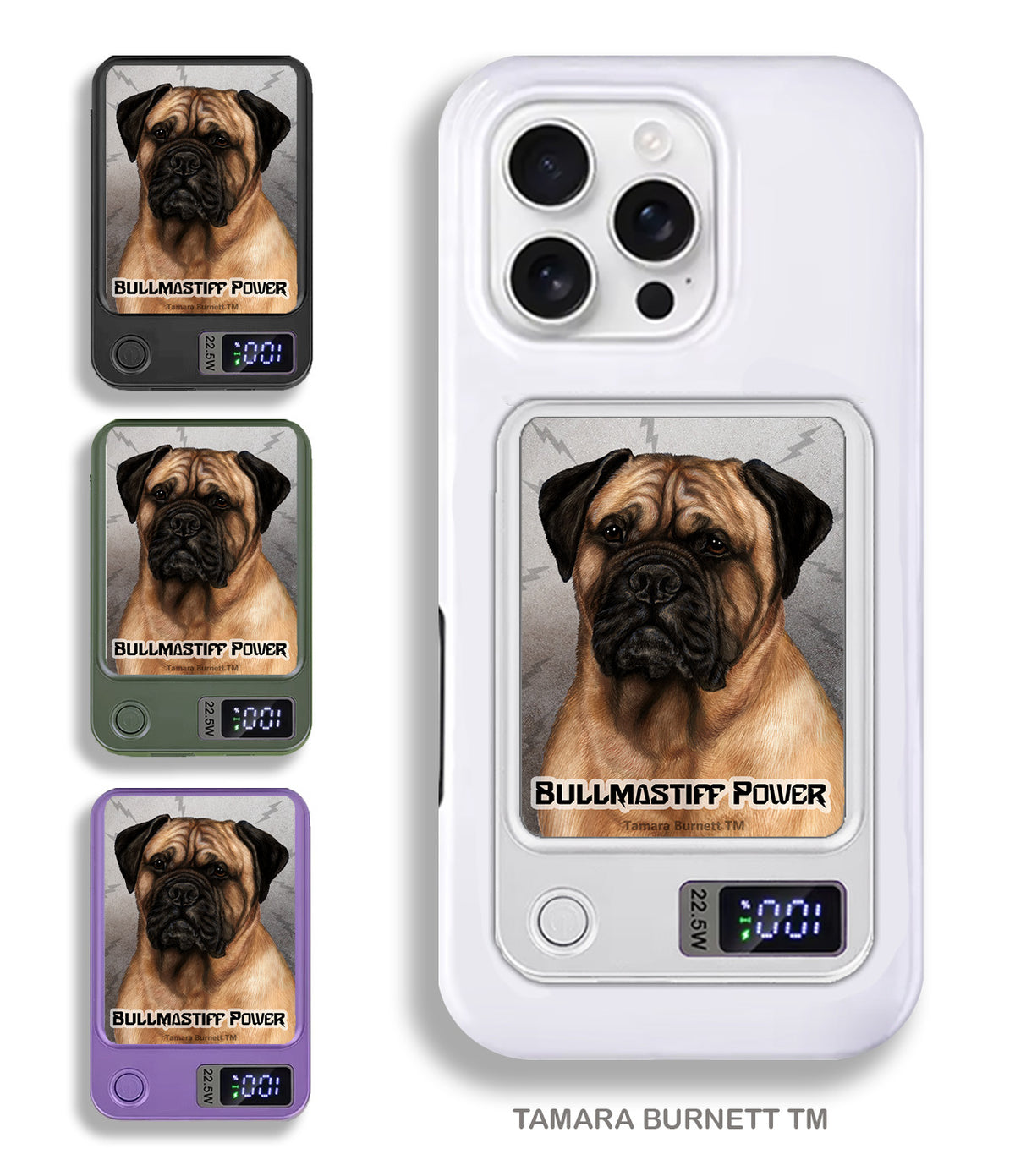 Bullmastiff Fawn Phone Bank Wireless Charger