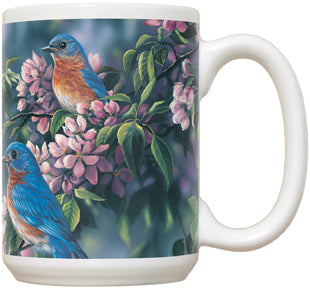 Bluebirds Springtime Jewel - Fiddler's Elbow Mug