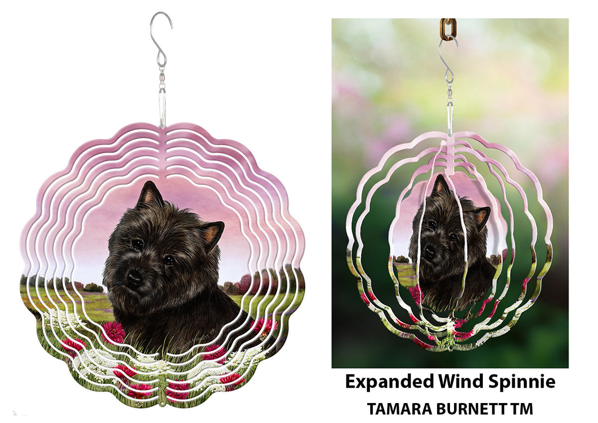 Cairn Terrier Black Wind Spinner