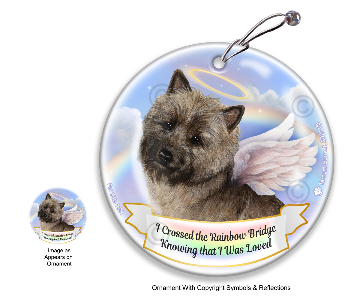 Cairn Terrier Brindle Ornament
