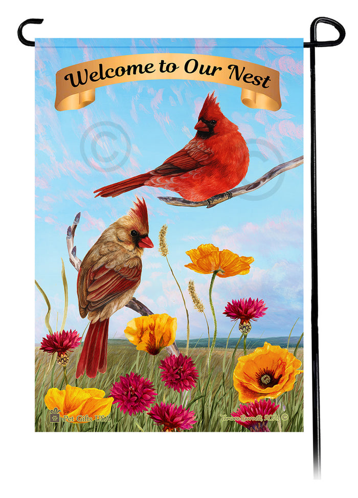 Northern Cardinal Wild Bird & Wildlife Garden Flags