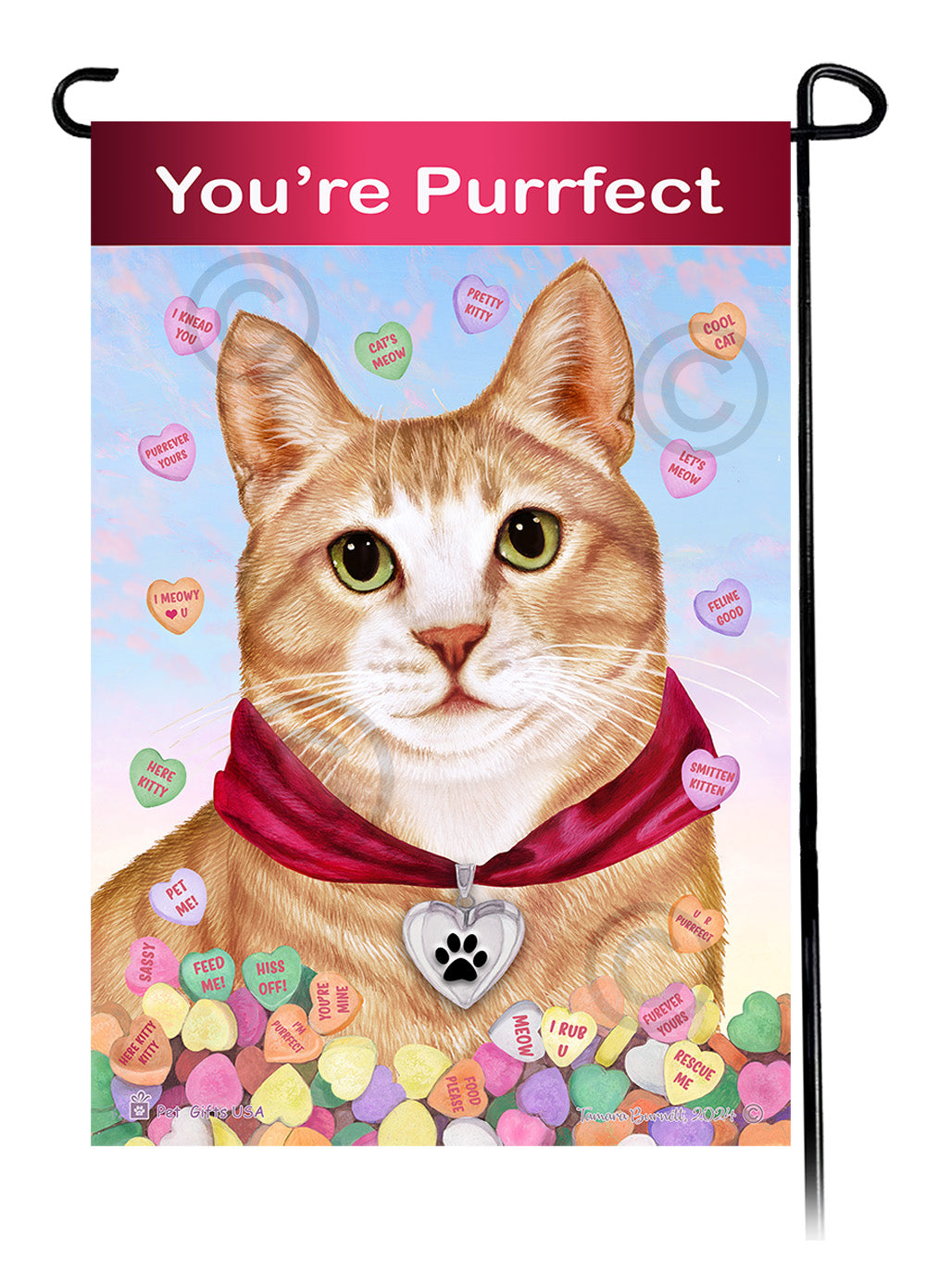 Valentine Sweetheart Garden Flags