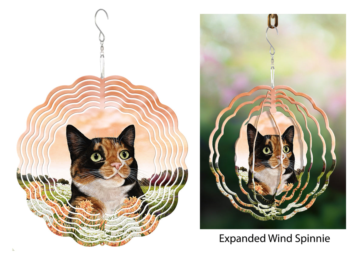 Calico Cat Wind Spinner