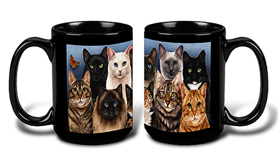 Menagerie Of Cats - My Faithful Friends Mug 15 oz