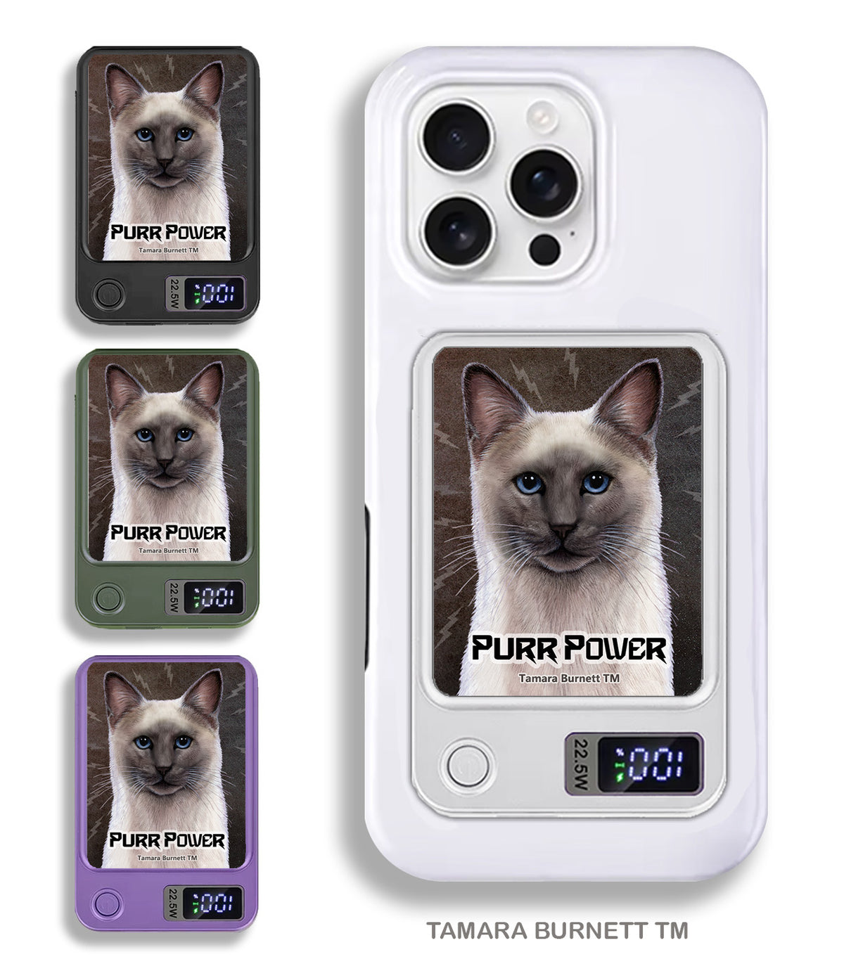 Siamese Blue Point Phone Bank Wireless Charger