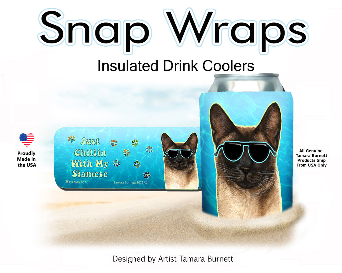 Siamese Cat Seal Point Snap Wrap Cozy