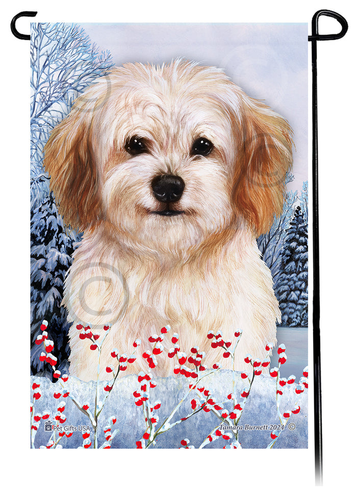 Cavachon Winterberries Garden Flags