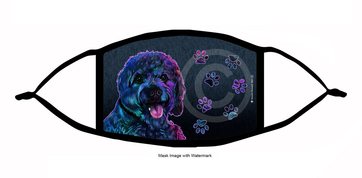 Cavapoo (Black) Face Mask