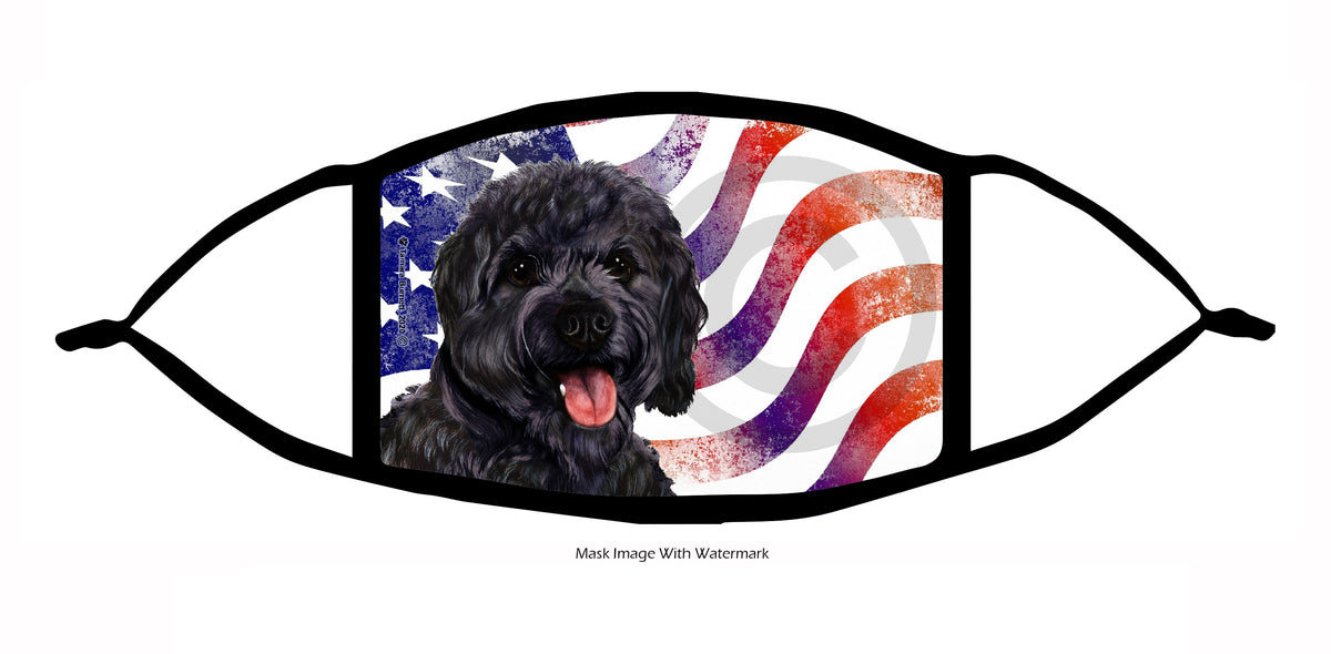 Cavapoo (Black) Face Mask
