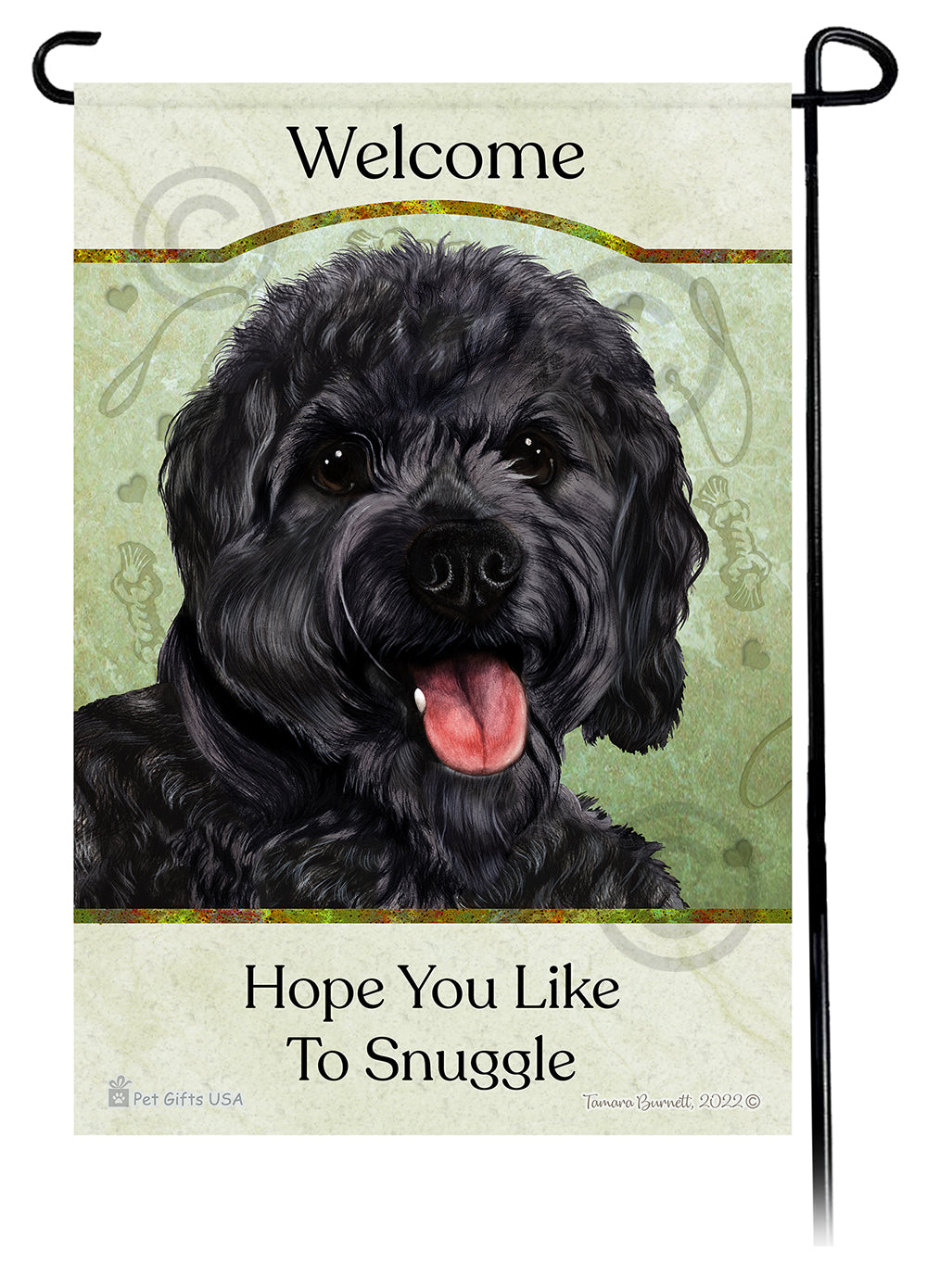 Cavapoo Hope You Like To Snuggle Garden Flags