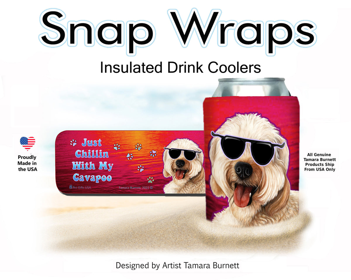 Cavapoo Blonde Snap Wrap Cozy