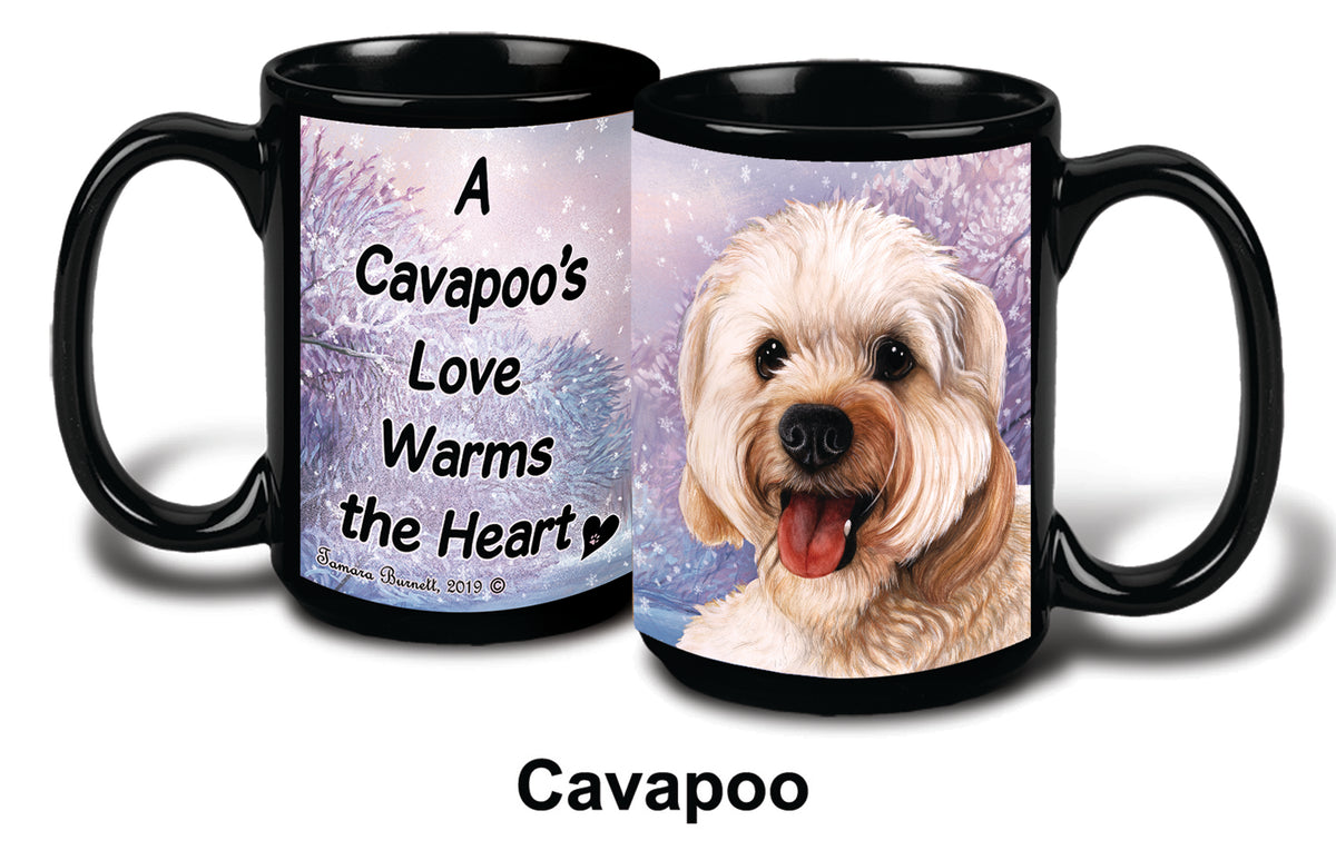 Cavapoo Winter Mug 15 oz