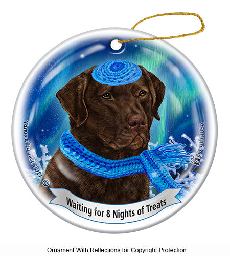 Chesapeake Bay Retriever Dark Brown Ornament