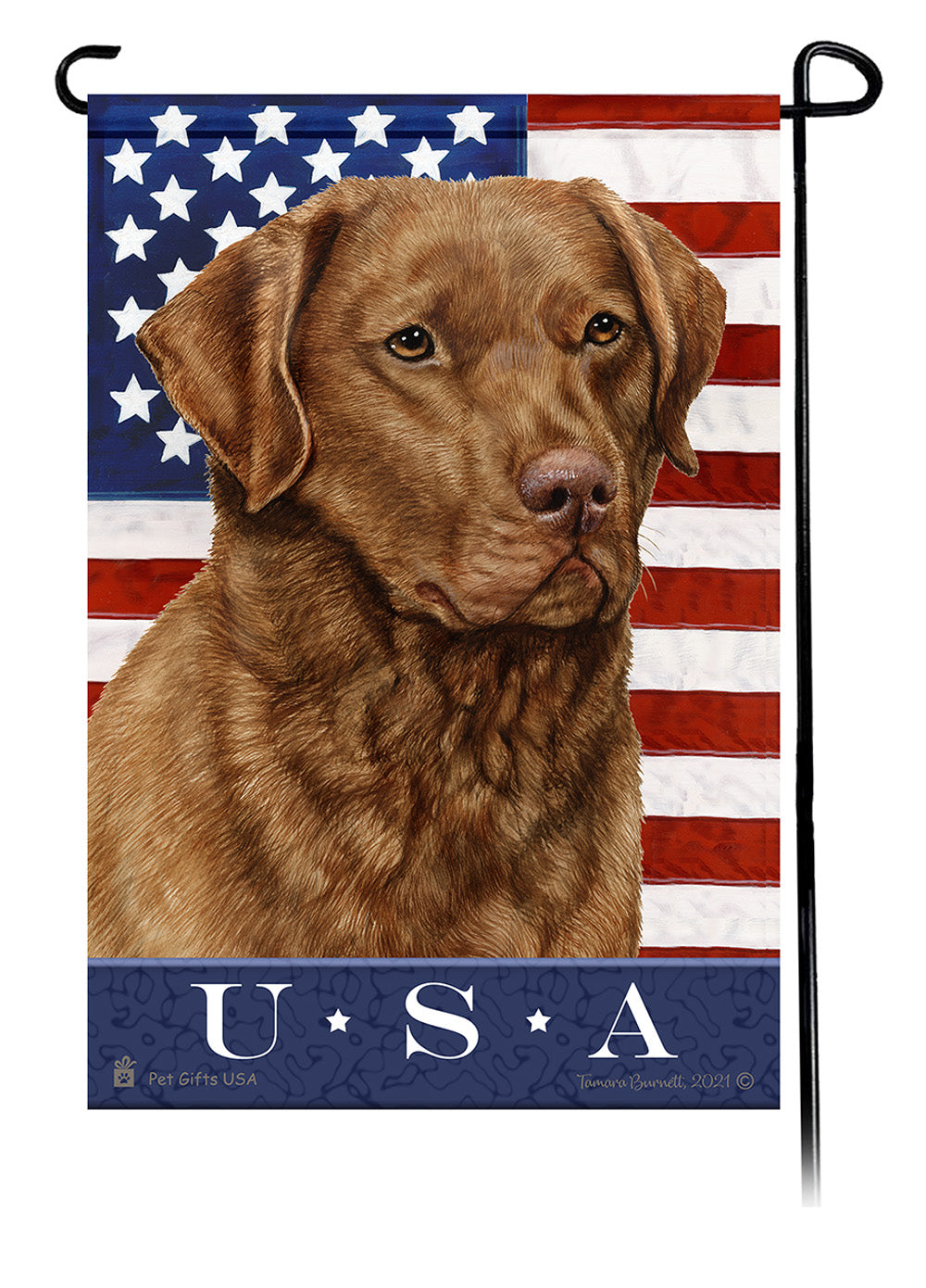 Chesapeake Bay Retriever True Blue - Garden Flag