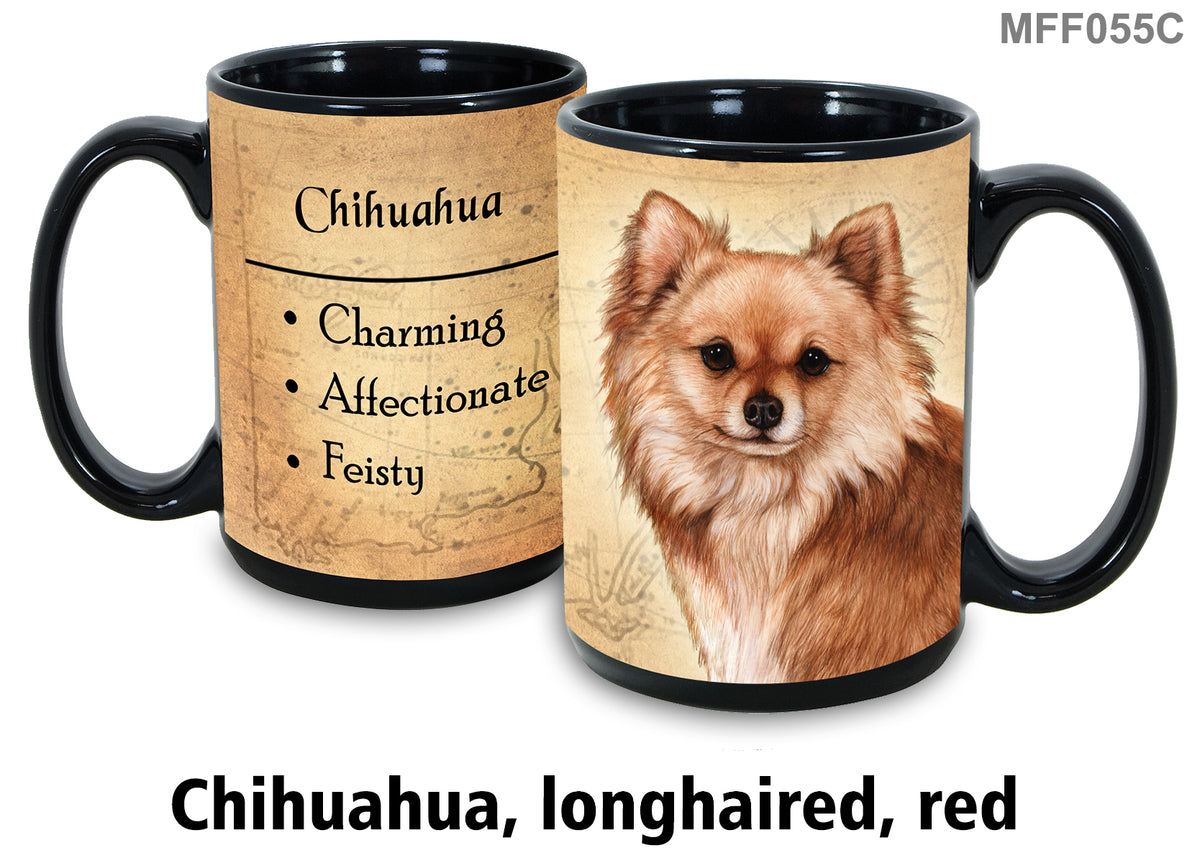 Chihuahua Long Haired Red - My Faithful Friends Mug 15 oz