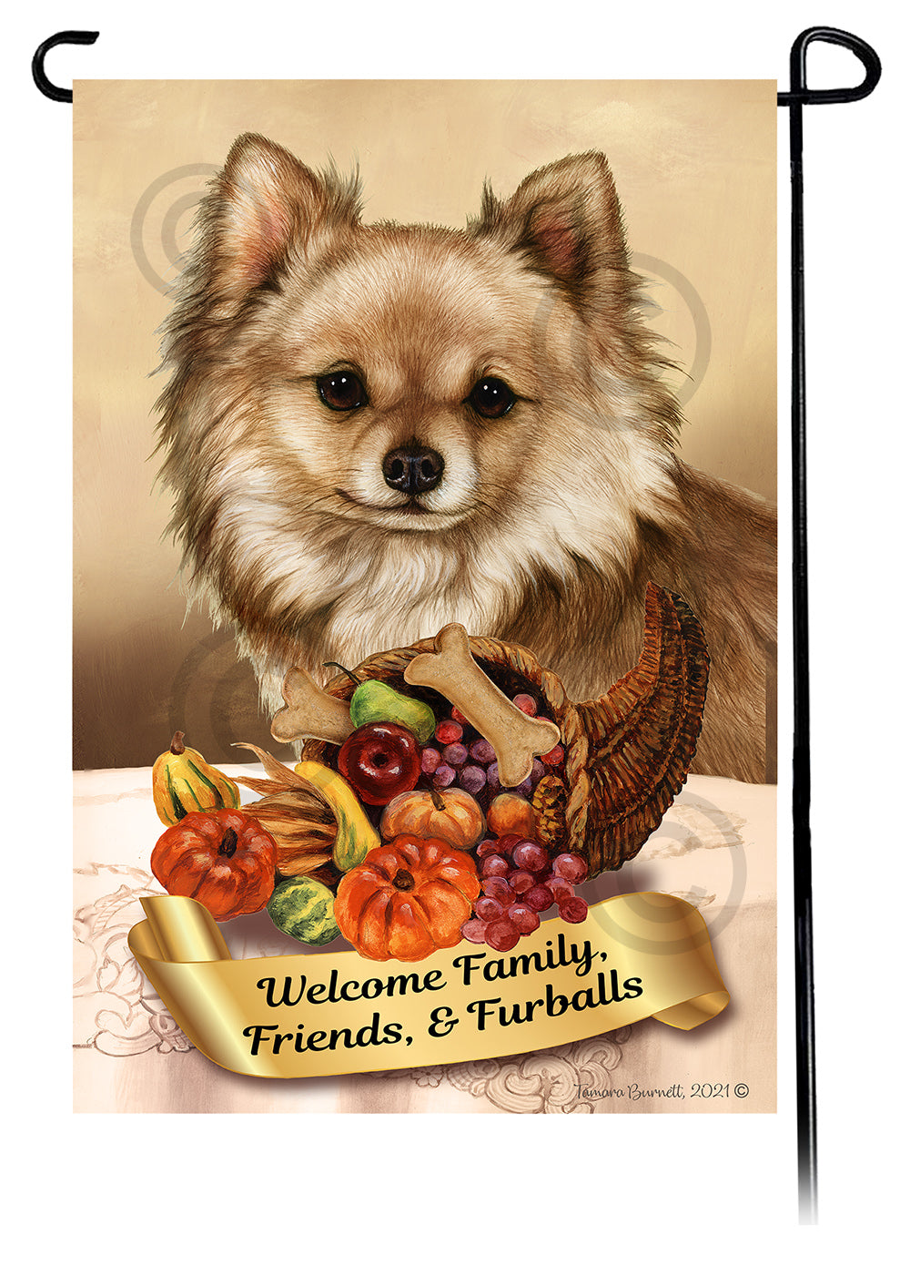 Chihuahua Thanksgiving - Garden Flag