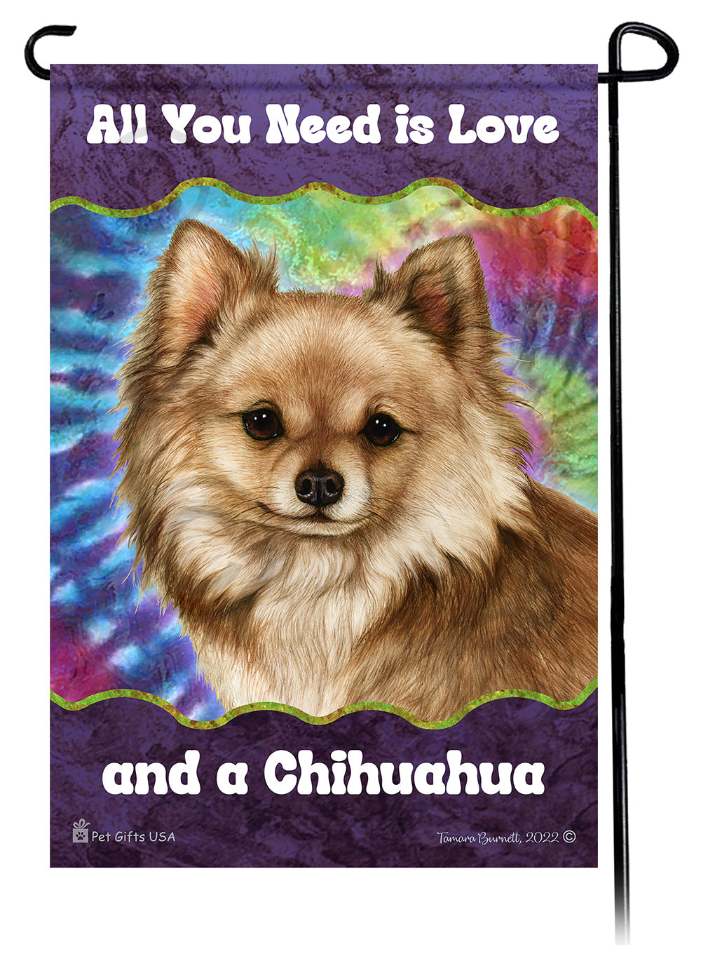 Chihuahua All You Need Is Love Garden Flag