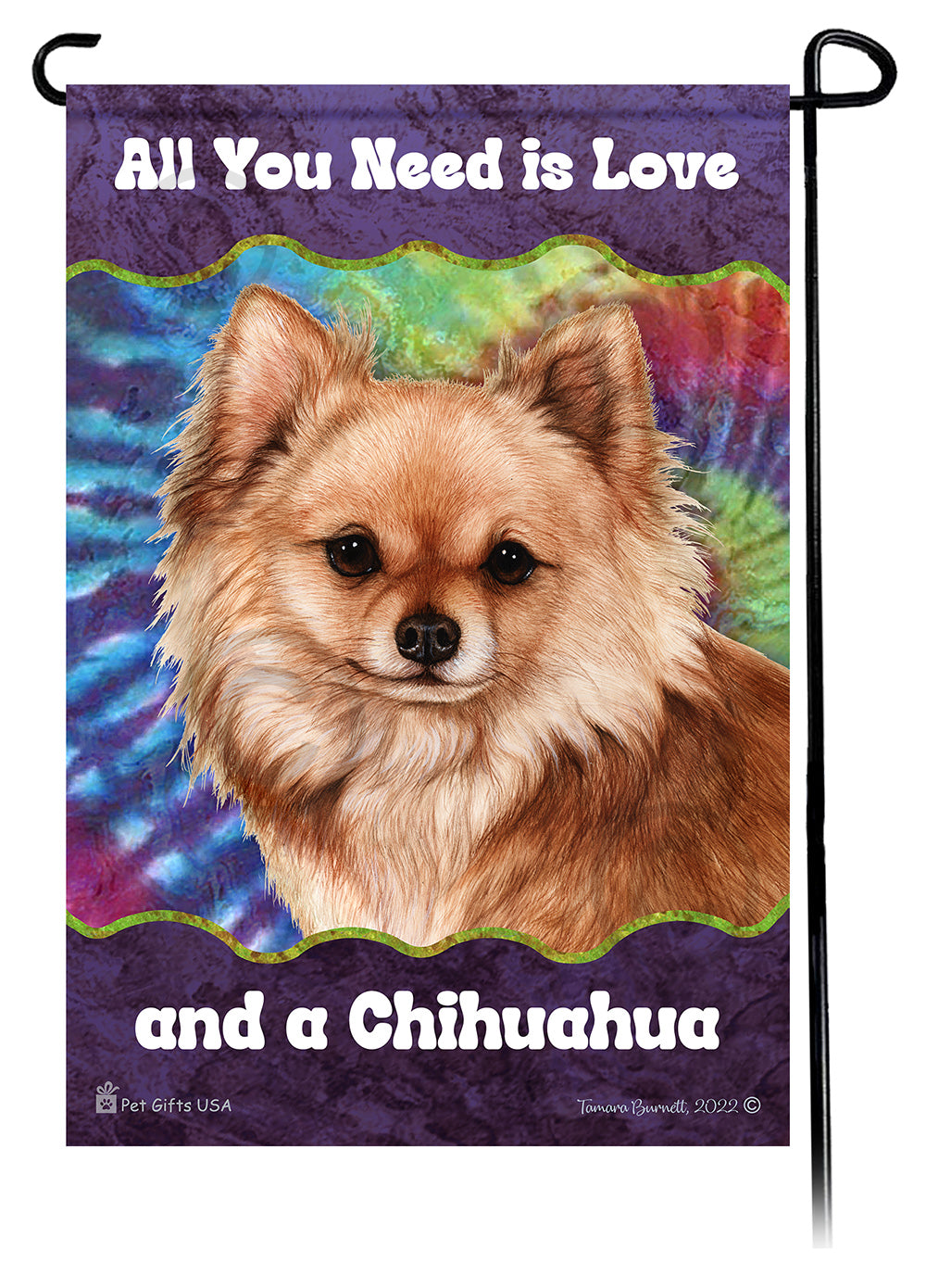 Chihuahua All You Need Is Love Garden Flag