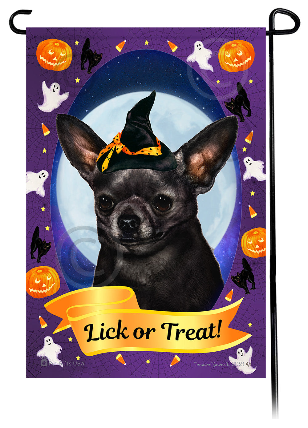 Chihuahua Halloween Howls - Garden Flag