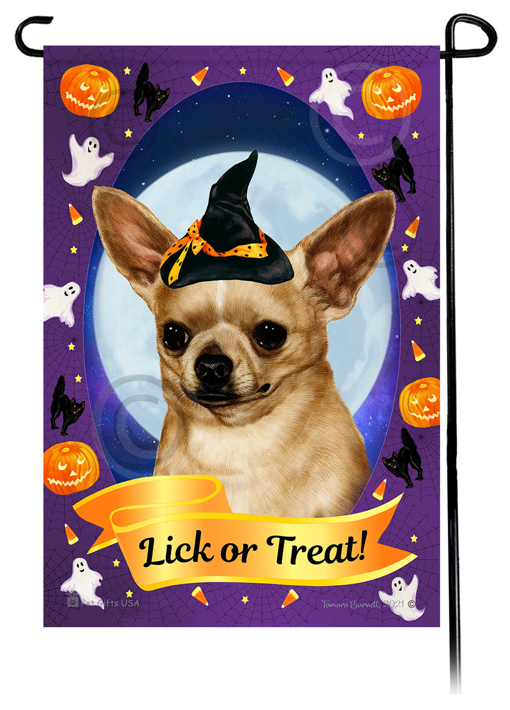 Chihuahua Halloween Howls - Garden Flag