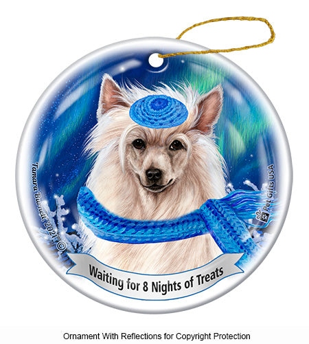 Chinese Crested Powder Puff Ornament