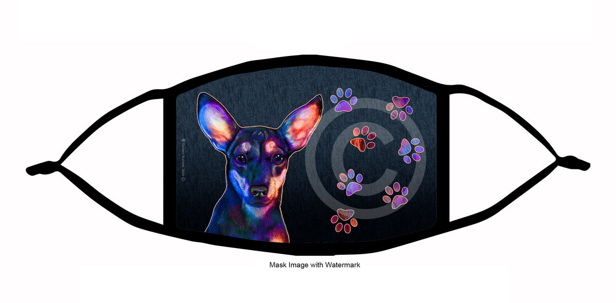 Chiweenie (Black and Tan) Face Mask