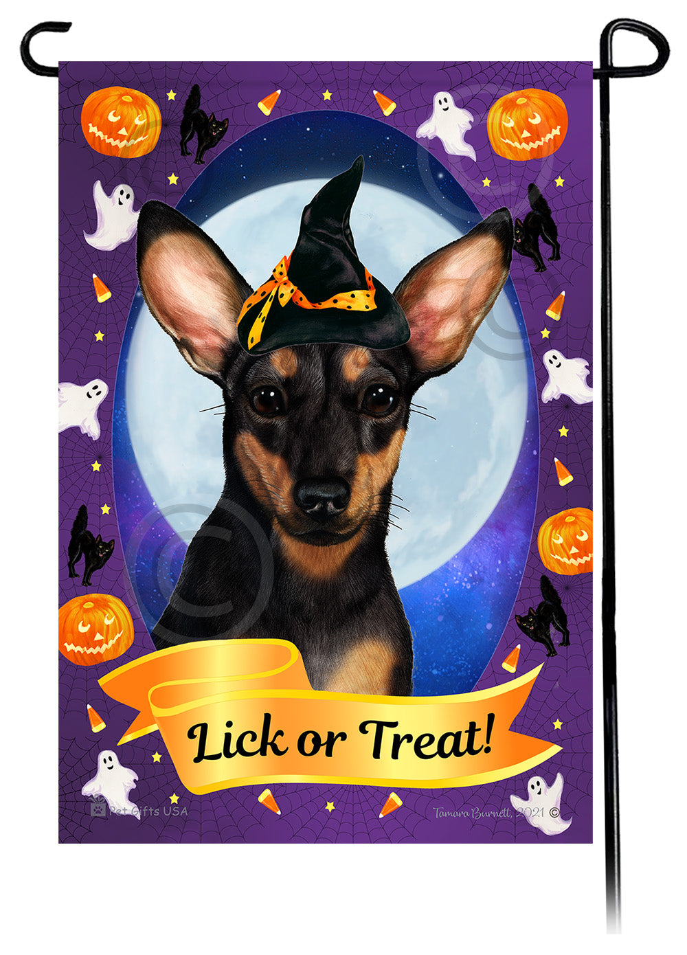 Chiweenie Halloween Howls Garden Flags