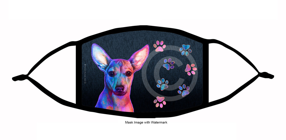 Chiweenie (Red) Face Mask