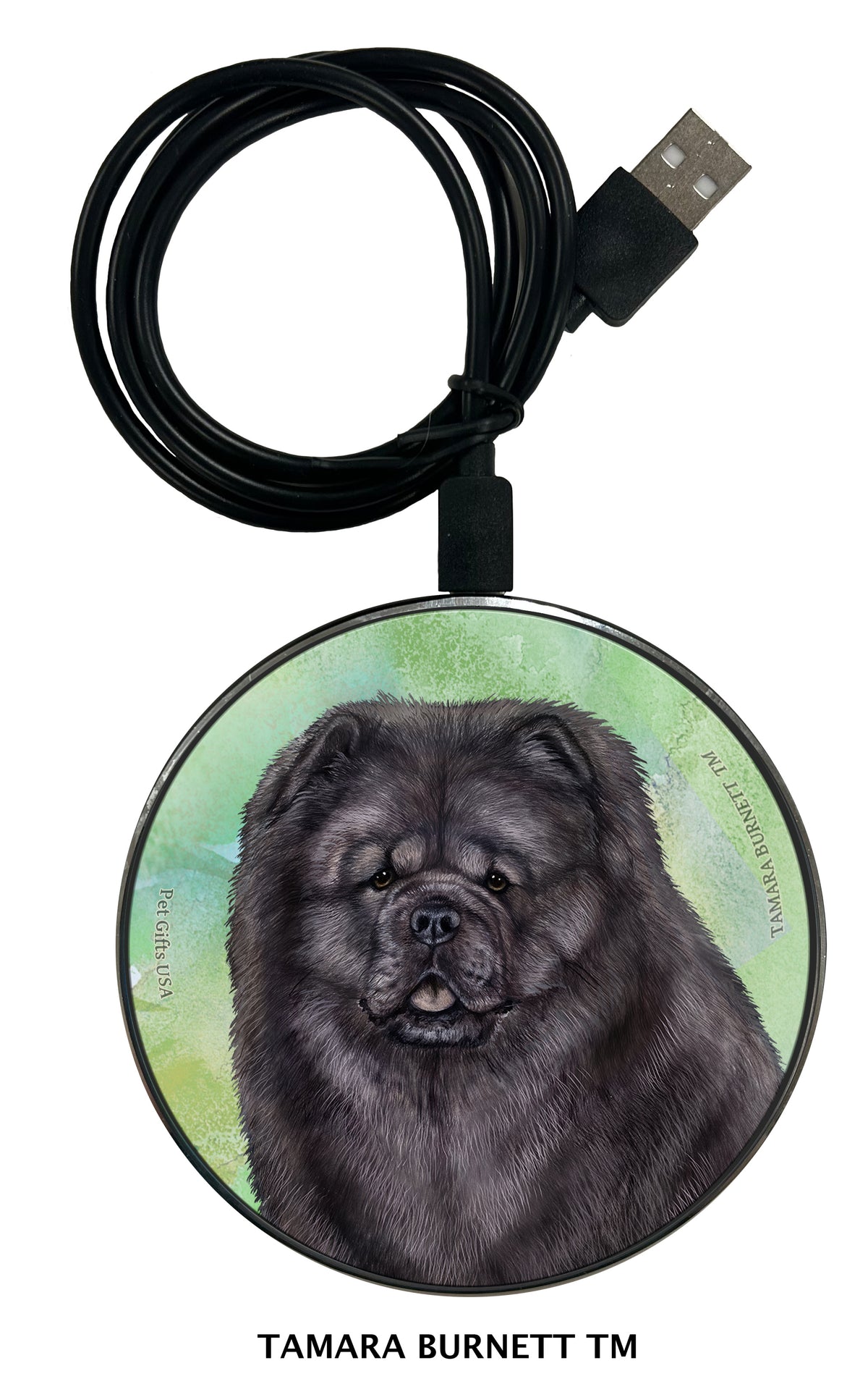 Chow Chow Blue Zoomies Wireless Charger