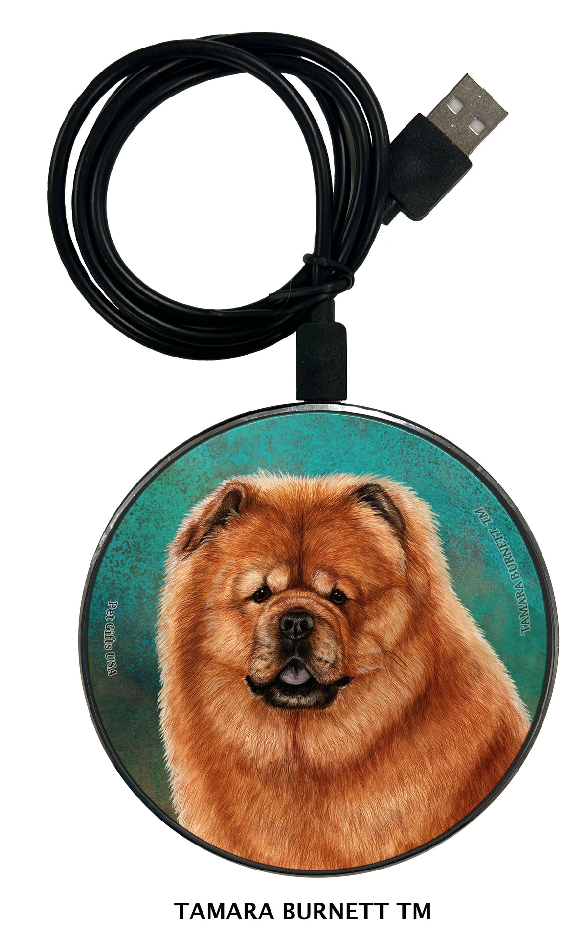 Chow Chow Red Zoomies Wireless Charger